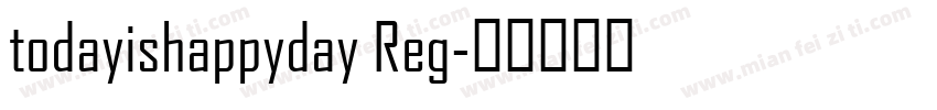 todayishappyday Reg字体转换
